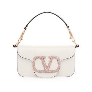 Valentino GaravaniSmall Loco Embellished Leather Shoulder Bag4.5 out of 5 Custom